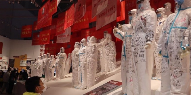 Uniknya Museum Anti-Corona yang Ada di Wuhan, Pamerkan Ranjang Pasien Hingga Patung Petugas Medis