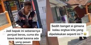 Jauh-Jauh Jalan Kaki Angkat Lemari Pesanan, Bapak Ini Pulang Bawa Tangan Kosong