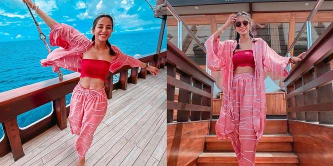 Tunjukkan Pesona Indonesia, Ini 7 Potret Liburan Kirana Larasati Plesiran di Raja Ampat