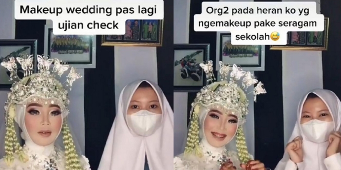 Bikin Salut, Siswi SMA Ini Kerja Jadi MUA Wedding Meski Masih Pakai Seragam!