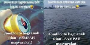 Buang Sampah ke Laut Buat Konten, Wanita Ini Bikin Geram Netizen