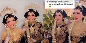 Viral Dua Wanita Kembar Nikah Bareng, Suami Sampai Bingung Bedain Waktu Mau Temu Manten