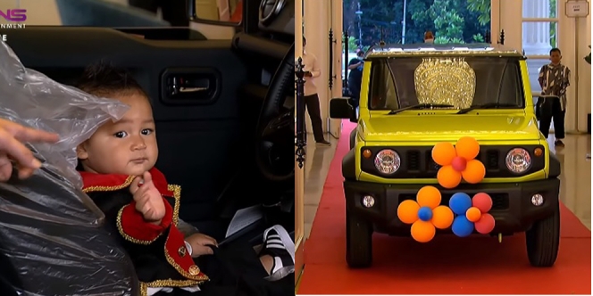 Ulang Tahun Pertama Kiano, Baim Wong Beri Kado Mobil Jeep Seharga Setengah Milyar!