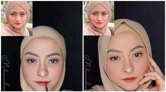 Mirip Banget, Cewek Ini Make Over Wajahnya Jadi Nathalie Holscher dengan Makeup