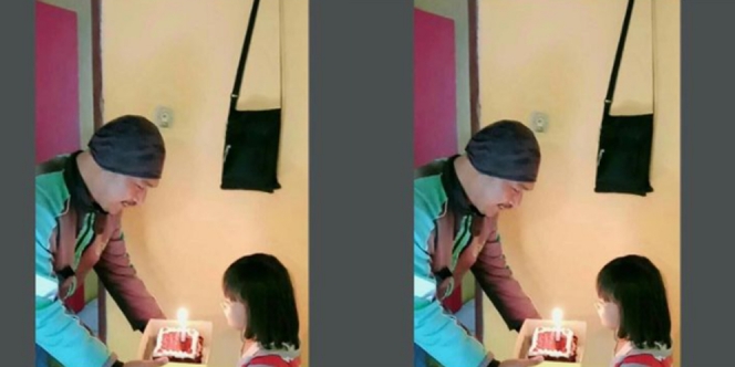 Menyentuh, Cerita Driver Ojol Belikan Sepotong Kue Ultah untuk Putri Kecilnya Ini Bikin Haru Netizen
