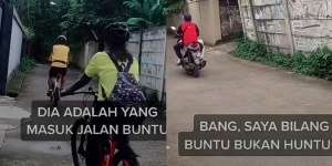 Viral Pria Ingatkan Jalan Buntu, Mulai Dari Pesepeda sampai Ojol Gak Percaya dan Berujung Malu