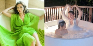 9 Potret Jessica Iskandar Asyik Bersantai di Bathup