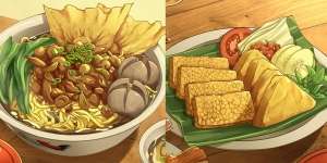 10 Gambar Makanan Indonesia Versi Anime Ini Kelihatan Enak dan Bikin Ngiler!