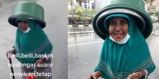 Cerita Sedih Nenek Penjual Baskom yang Tetap Keliling di Tengah Hujan, Bikin Hati Teriris