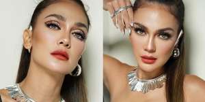 7 Potret Luna Maya dengan Ekspesi Fearce, Tetap Cantik Meski Kenakan Make Up Menor