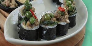 Unik, Sushi Leunca dan Sushi Oncom Ini Padukan Cita Rasa Jepang dan Sunda