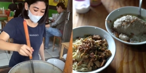 Mencicipi Mie Ayam Bakso Doa Ibu yang Viral di TikTok, Penjualnya Cantik dan Bikin Betah