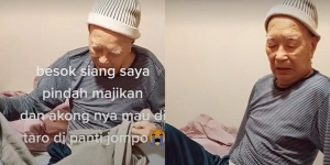 Sedih, Viral Video Seorang Kakek Sedang Siap-Siap ke Panti Jompo Akibat Anaknya Tak Mau Ngurus
