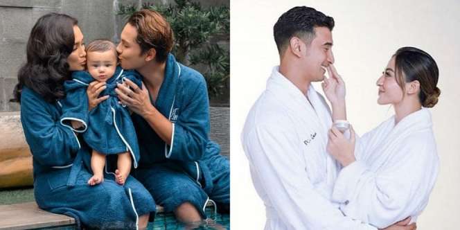 Ini Potret Pasangan Selebriti Lakukan Pemotretan Pakai Bathrobe yang Curi Perhatian