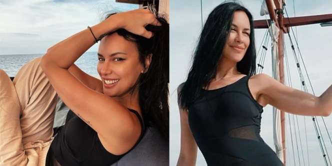 Potret Sophia Latjuba Pamer Body Semampai, Rebahan di Atas Kapal hingga Berendam dalam Laut