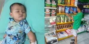 Cerita Pilu Anak Penjual Pakan Hewan, Berjuang Lawan Kerusakan Otak Meski Masih Bayi