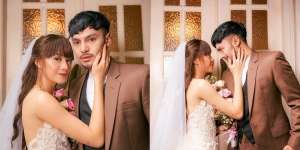 10 Potret Dara The Virgin dengan Kekasih Pakai Baju Pengantin yang Mesra Banget 