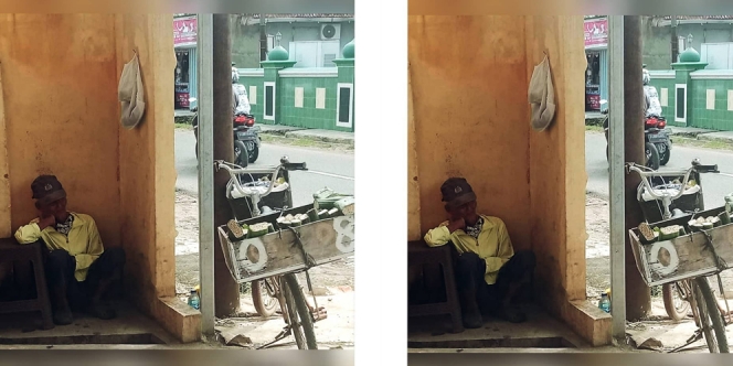 Kakek Tua Penjual Tempe Ini Hanya Bisa Terduduk Lesu, Jualannya Dibawa Kabur Remaja Nakal
