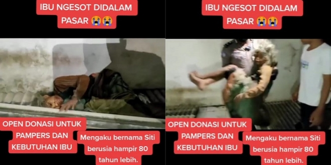Cerita Pilu Nenek Siti, Hidup di Area Pasar Selama 30 Tahun Dalam Kondisi Jalan Ngesot