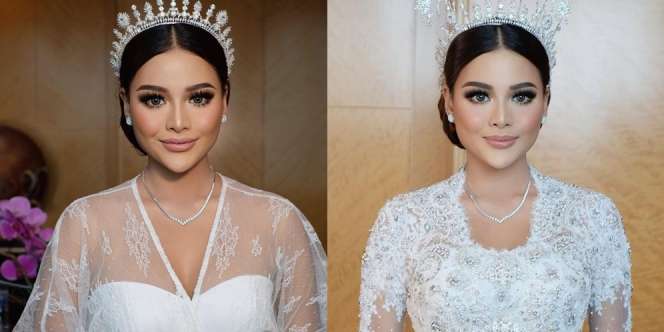 7 Potret Detail Makeup dan Busana Akad Nikah Aurel Hermansyah, Cantiknya Bikin Pangling!