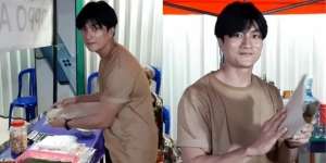 Terlalu Tampan, Penjual Nasi Kuning Ini Disebut Mirip Artis Korea!