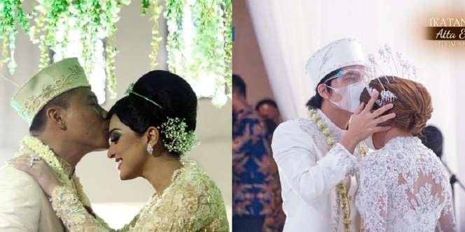 5 Potret Adu Gaya Pernikahan Anang-Ashanty dan Atta Aurel, Sama-Sama Meriah