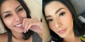 10 Potret Perbandingan Wajah Artis FTV Sebelum dan Sesudah Makeup, Bikin Pangling!