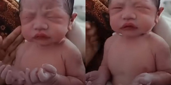 Viral Bayi Baru Lahir Ini Tangannya Tampak Sedang Berdoa, Curi Perhatian Netizen