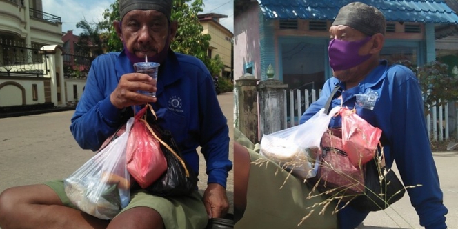 Tak Bisa Berjalan, Pak Yatmo Harus Merangkak ke Pasar Mencari Sisa Makanan