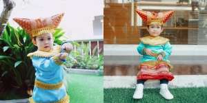 Rayakan Hari Kartini, Ini 6 Potret Gemas Sada Aminahara Anak Fitri Tropica dengan Baju Adat Minang