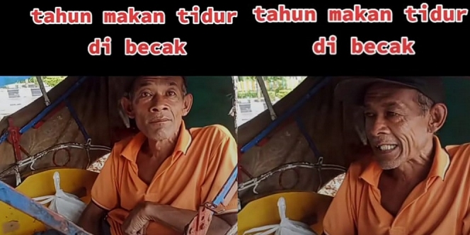 Pergi Merantau dari Jawa, Kakek Ini Sudah 11 Tahun Hidup di Becak Sebatang Kara