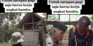 Perjuangan Hidup Seorang Kakek, Harus Kerja Angkat Bambu Dulu agar Bisa Sarapan