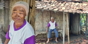 Hidup Sebatang kara, Nenek yang Derita Rabun Mata Ini Sering Kebanjiran Air Rob