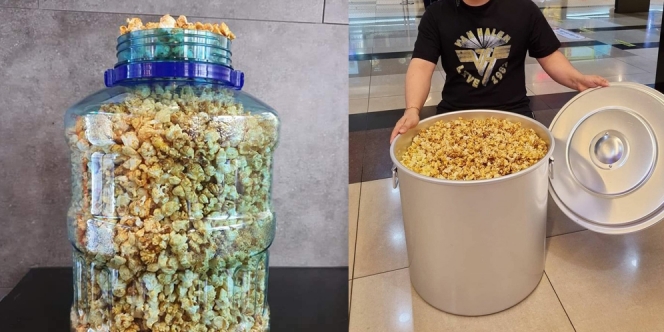 Promo Beli Popcorn Bawa Wadah Sendiri, Warga Korea Siapkan Galon Hingga Ember