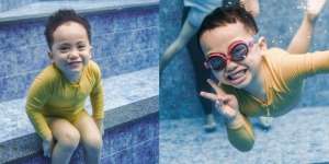 Ini Potret Xabiru Anak Rachel Vennya dalam Air dengan Banyak Pose, Gemesin Abis!