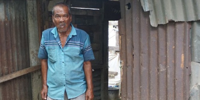 Tinggal di Gubuk Seng Bekas, Kakek Hasan Sering Pilih Puasa Jika Tak Dikasih Makan