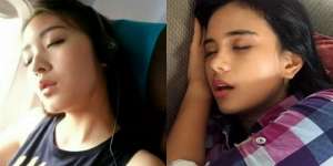 10 Artis Tanah Air yang Tertangkap Kamera Tidur Sambil Mangap, Cantiknya Gak Luntur!