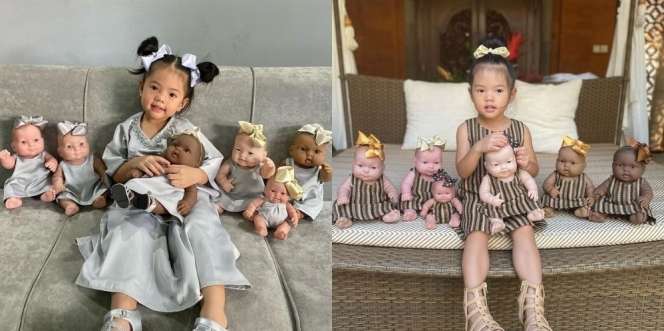 Potret Amaira yang Menggemaskan, Putri Farah Quinn Bareng Koleksi Bonenkanya
