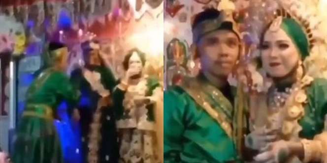 Kocak, Pria Ini Pakai Baju Persis dengan Pengantin di Pernikahan sang Mantan!