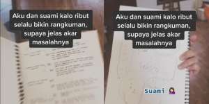 Unik Banget, Sepasang Suami Istri Selesaikan Pertengkaran Dengan Catatan