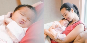 6 Potret Baby Sere Anak Sylvia Fully, Wajahnya Cantik Banget Kayak Bundanya!