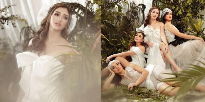 Ini Gaya Pemotretan Ranty Maria Bareng Girls Squad dengan Gaun Putih di Tengah Hutan, Kece Abis!