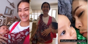 Momen Iis Dahlia Momong Baby Syaki, Bulu Kumisnya Semakin Melorok dengan Paras Manis