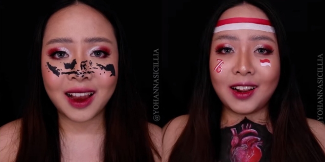 Viral Video Makeup Spesial HUT RI, Yohanna Sicillia Ternyata Butuh Waktu Hingga 48 Jam