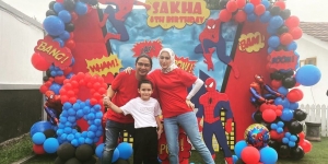 7 Momen Ulang Tahun Sakha Anak Pasha Ungu, Heboh Bertema Spiderman