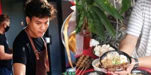 Ini Potret Hudson IMB yang Banting Setir Jualan Bubur Ayam, Mulai Rp 7 Ribu Aja!