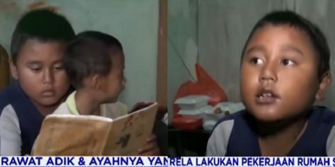 Anak 11 Tahun Ini Rela Tinggalkan Sekolah Demi Rawat Sang Ayah yang Lumpuh