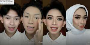 Viral MUA Pria ini Tirukan Make Up Pernikahan Lesty Kejora, Hasilnya Gak Terduga!