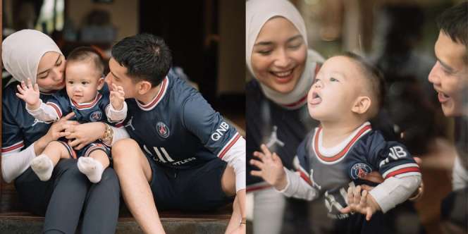 Ini Potret Perayaan Ulang Tahun Baby Athar yang Pertama dengan Tema Sepak Bola