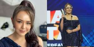 7 Potret Amanda Manopo di Indonesian Drama Series Awards, Baju yang Melorot jadi Sorotan